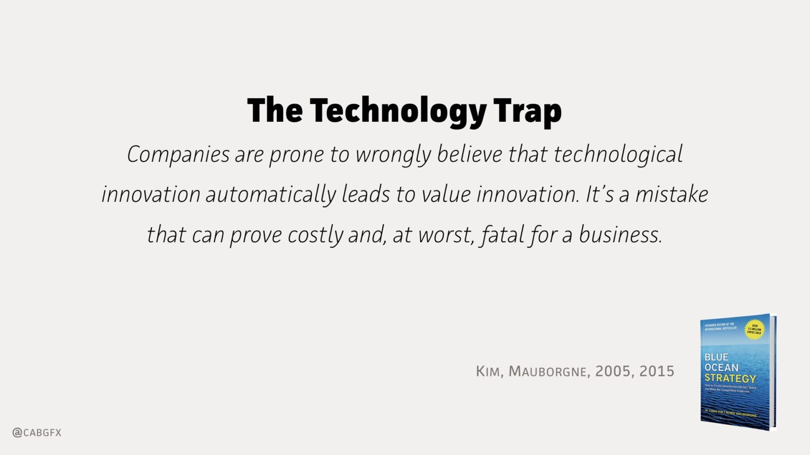 The Technology Trap - Kim, Mauborgne, 2005